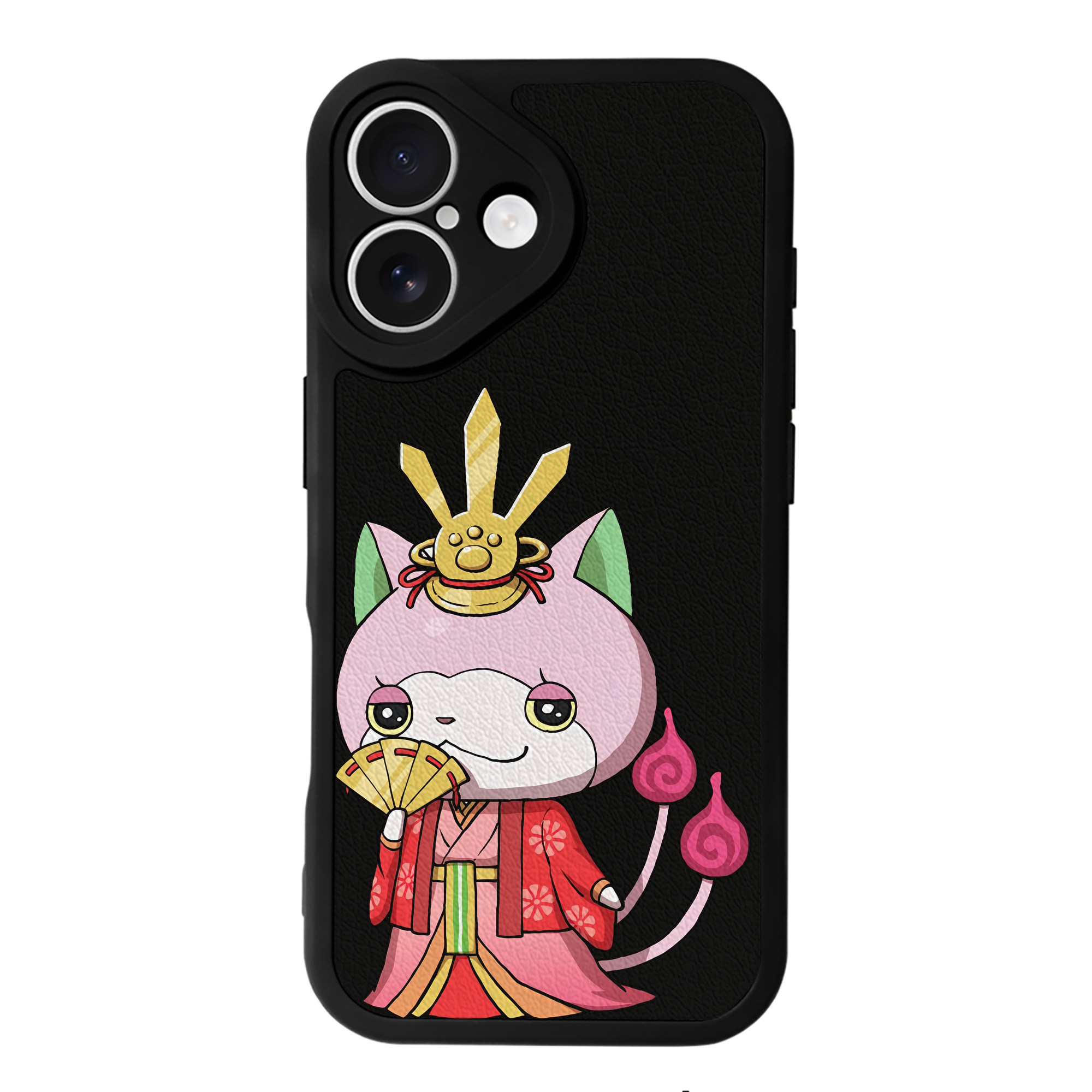 （画像用） 妖怪ウォッチ Yo-kai Watch 【iPhone 16シリーズ対応】シリコンスマホケース（レザー調） 材質：シリコン
